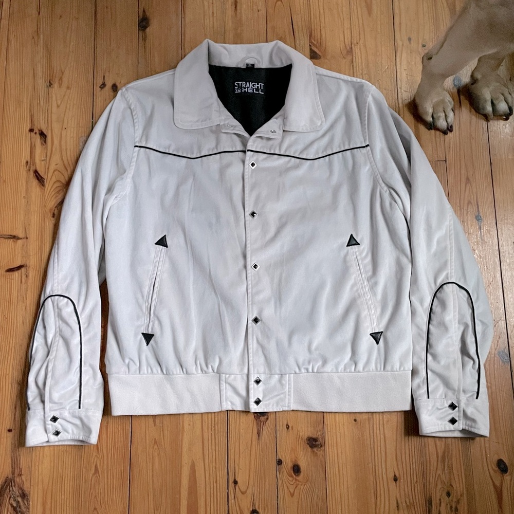 Straight to Hell Jackson Jacket Velvet White western